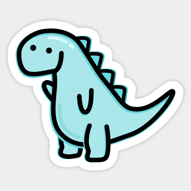 Cute Dino Sticker by happyfruitsart